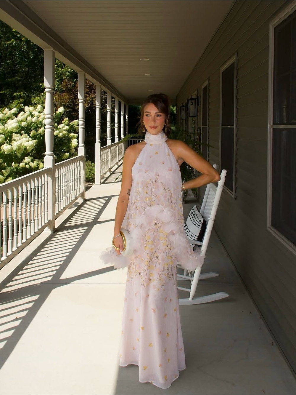 Elliatt Pink Halter Gown